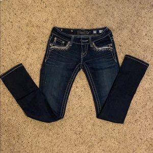 Boot cut dark washed jeans
